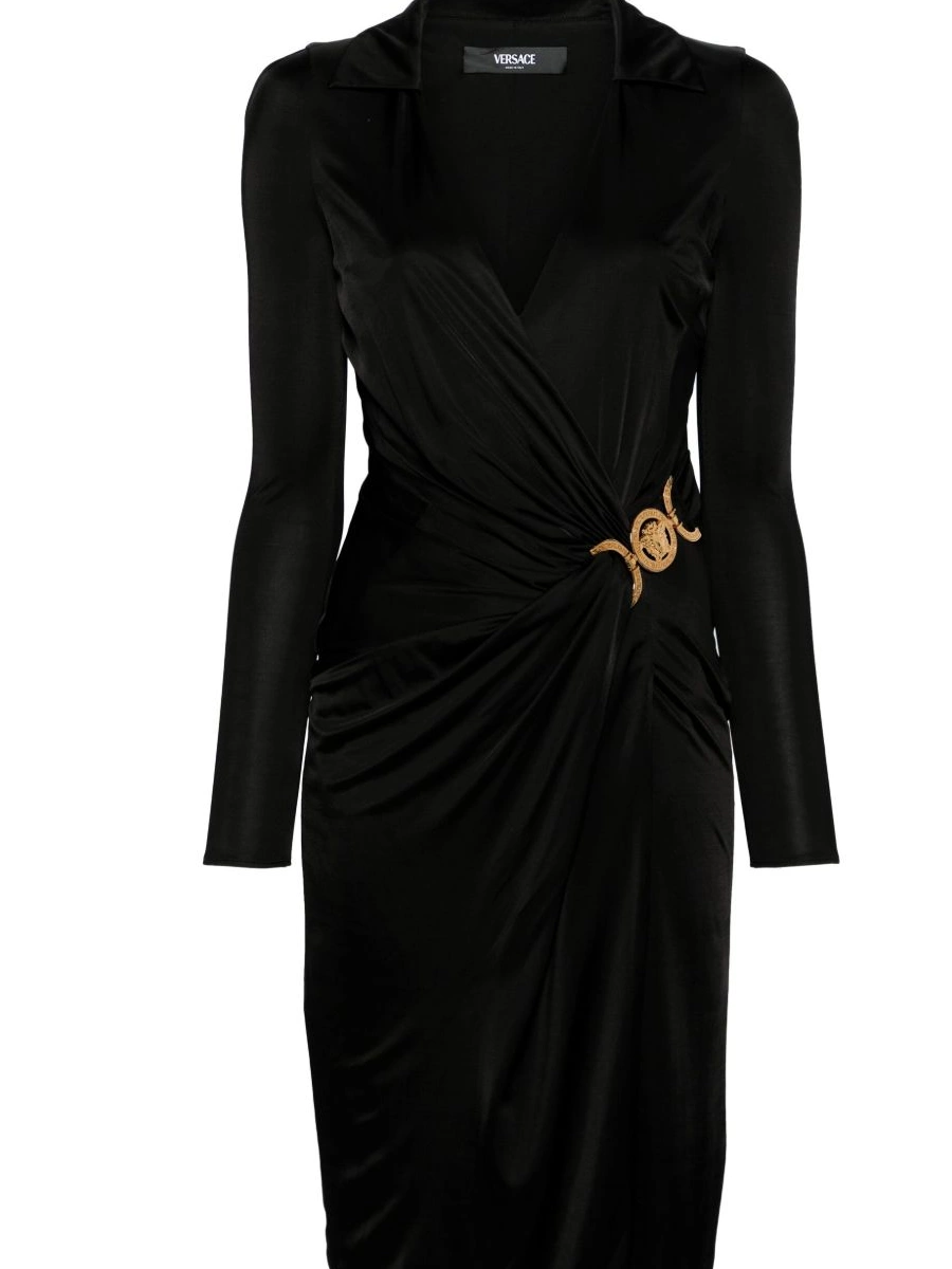 Cheap midi Women jersey Medusa-plaque dress Versace 0403
